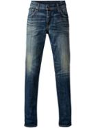 Rag & Bone Faded Effect Jeans, Men's, Size: 34, Blue, Polyurethane/cotton