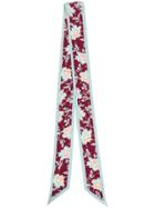 Chloé Floral Pattern Scarf - Blue