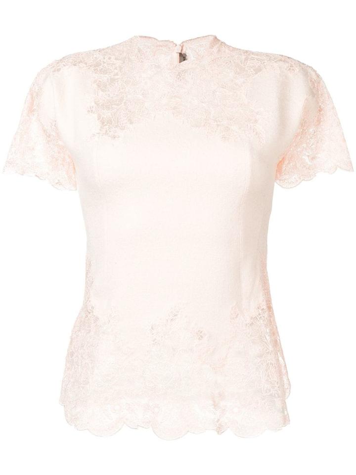 Ermanno Scervino Lace Trim Top - Pink