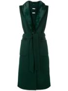 P.a.r.o.s.h. Mink Fur Sleeveless Jacket - Green