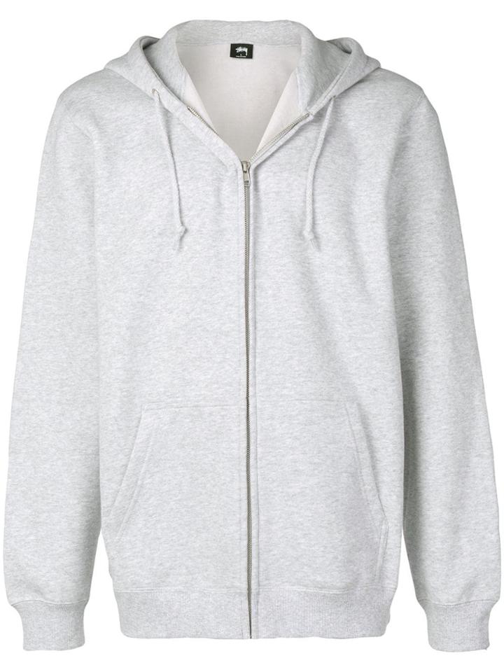 Stussy Camouflage Logo Hoodie - Grey