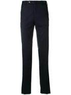 Pt01 Contrast Stitch Tailored Trousers - Blue