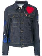 Zadig & Voltaire Heart Patch Denim Jackets - Blue