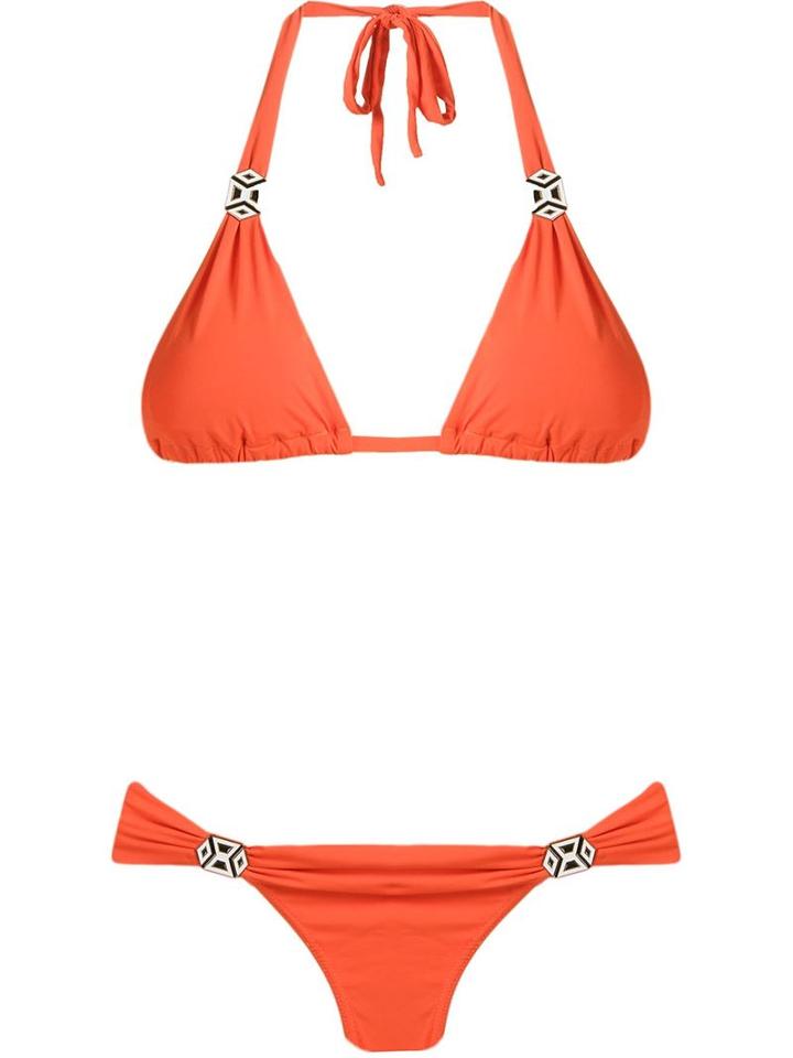 Sub Triangle Bikini Set, Women's, Size: Medium, Yellow/orange, Polyamide/spandex/elastane