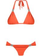 Sub Triangle Bikini Set, Women's, Size: Medium, Yellow/orange, Polyamide/spandex/elastane