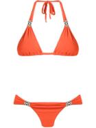 Sub Triangle Bikini Set, Women's, Size: Medium, Yellow/orange, Polyamide/spandex/elastane