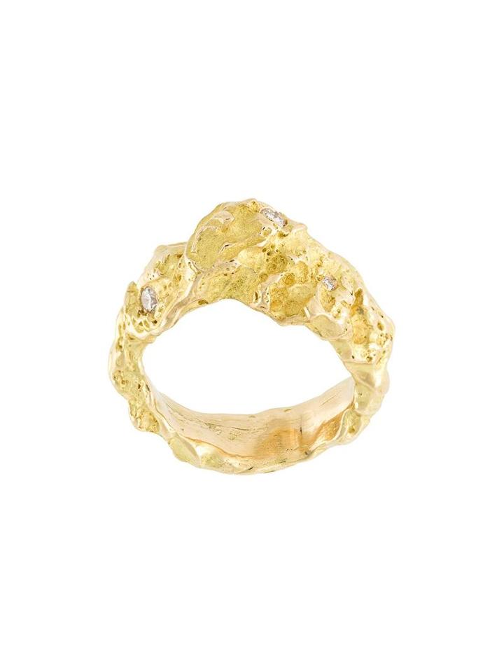 Orit Elhanati 'rock' Diamond Ring, Women's, Size: 54, Metallic