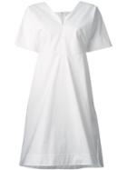 Jil Sander Shift Dress, Women's, Size: 40, White, Cotton