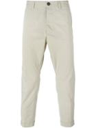 Dsquared2 Cropped Chino Trousers, Men's, Size: 54, Nude/neutrals, Cotton