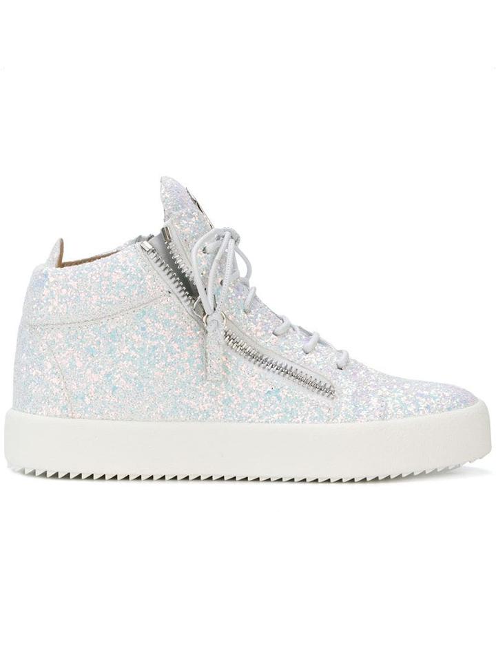 Giuseppe Zanotti Kriss Glitter Hi-tops - White