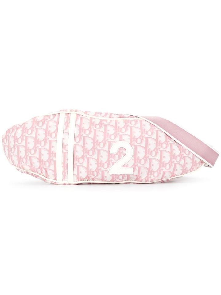 Christian Dior Pre-owned Trotter Print Belt Bag - Pink