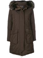 Woolrich Military Parka Coat - Brown
