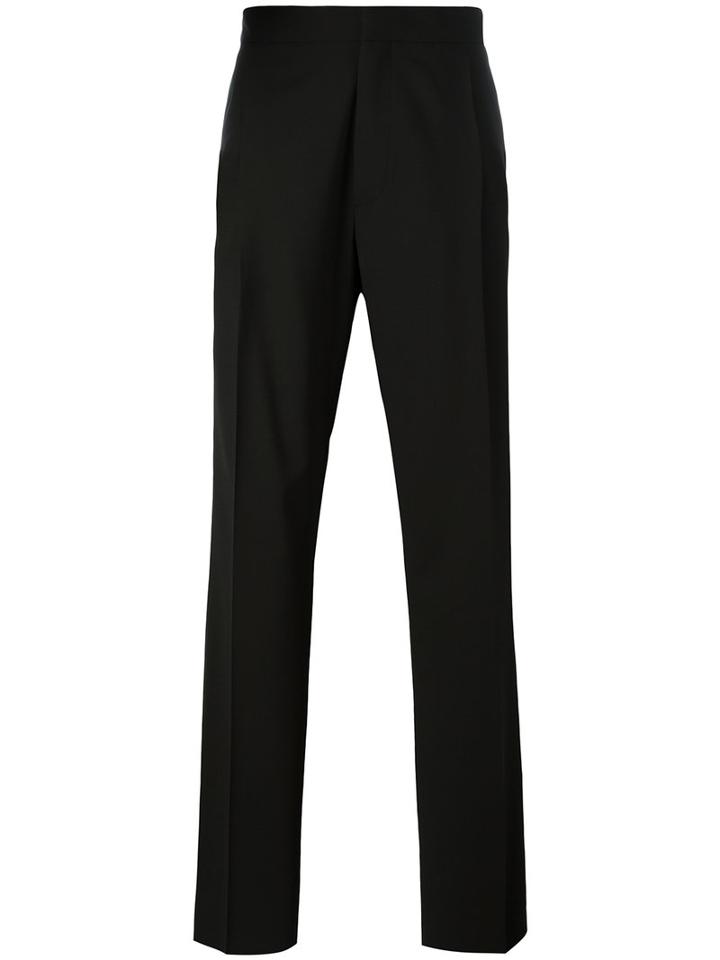 Lanvin - Wide-leg Trousers - Men - Cotton/spandex/elastane/acetate/virgin Wool - 48, Black, Cotton/spandex/elastane/acetate/virgin Wool