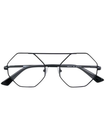 Mcq By Alexander Mcqueen Eyewear Octagonal Glasses - Black