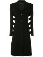 Gloria Coelho Button-up Knee High Dress - Black
