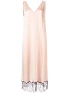 Joseph Lace Detailed Slip Dress - Pink