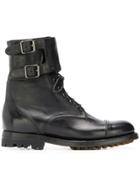 Silvano Sassetti Buckle Biker Boots - Black