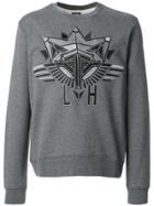 Les Hommes Embroidered Sweatshirt - Grey