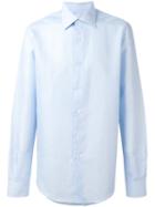 Fashion Clinic Timeless Classic Buttoned Shirt, Men's, Size: 40, Blue, Cotton/linen/flax