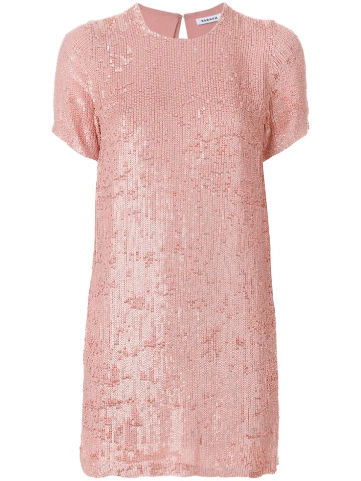 P.a.r.o.s.h. Sequin Embellished Dress - Pink & Purple
