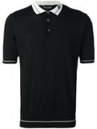 Dolce & Gabbana Crown Polo Shirt, Men's, Size: 50, Black, Virgin Wool