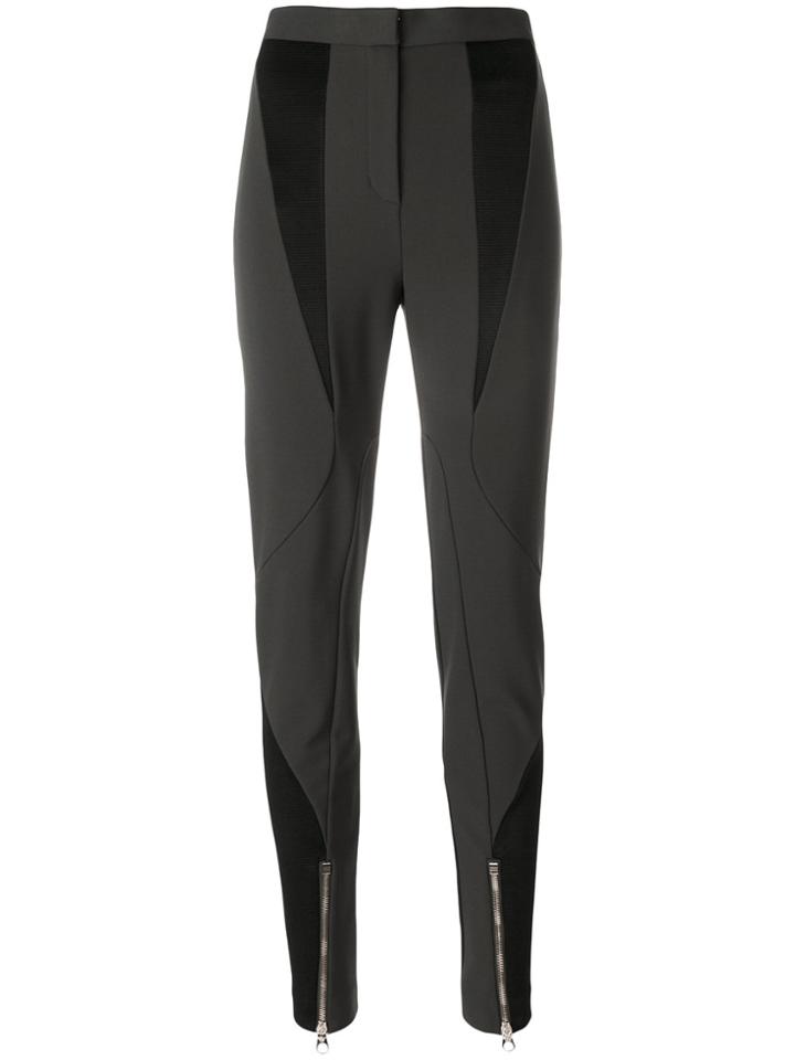Versace Panelled Stretch Trousers - Green