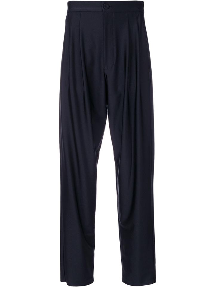 Erika Cavallini High-waisted Trousers - Black
