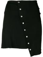 Paco Rabanne Asymmetric Button-down Mini Skirt - Black