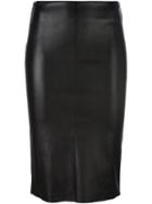 Drome Leather Pencil Skirt, Women's, Size: Xl, Black, Leather