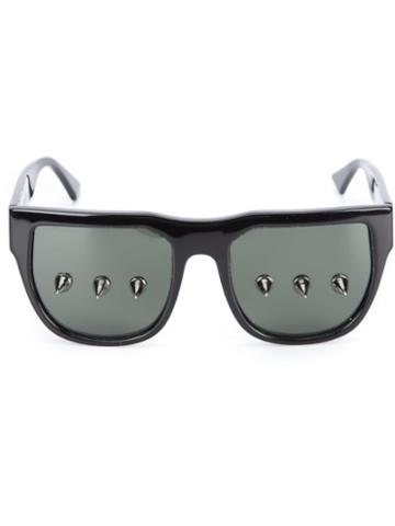 Percy Lau Studded Lens Sunglasses - Black