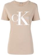 Ck Jeans Longline T-shirt - Nude & Neutrals