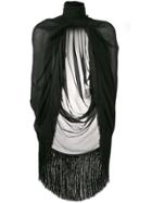 Magda Butrym Sheer Draped Jacket - Black