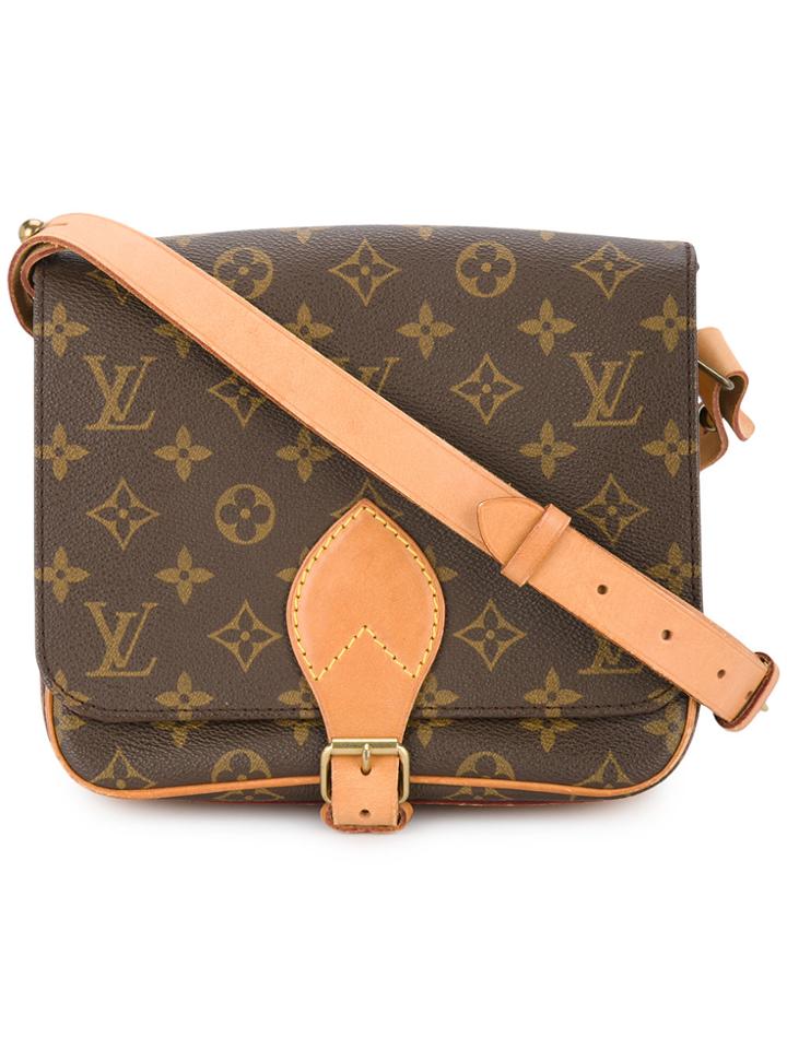 Louis Vuitton Vintage Cartouchiere Mm Shoulder Bag - Black