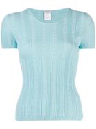 Chanel Pre-owned 2005 Cc Knitted Top - Blue