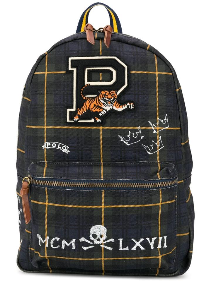 Polo Ralph Lauren Black Watch Tartan Backpack - Green
