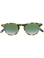 Garrett Leight Printed Frame Sunglasses - Black