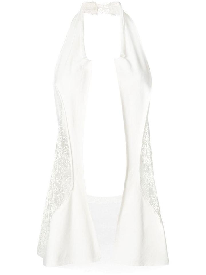 Yohji Yamamoto Pre-owned Panelled Lace Waistcoat - White