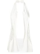 Yohji Yamamoto Pre-owned Panelled Lace Waistcoat - White