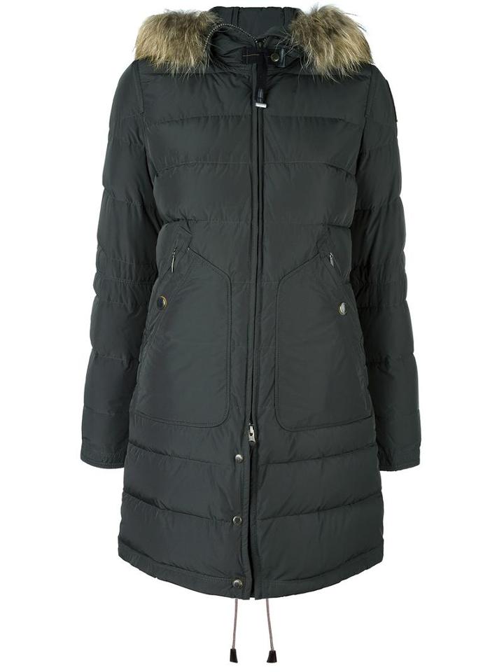 Parajumpers Fur Hood Coat, Women's, Size: Xs, Green, Feather Down/polyamide/polyester