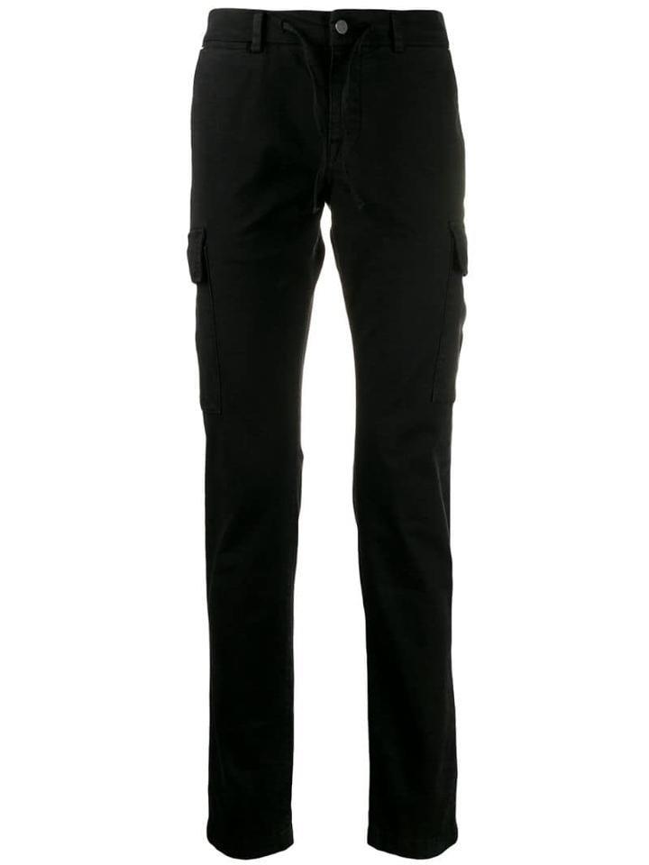 7 For All Mankind Drawstring Slim-fit Jeans - Black