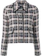 Miu Miu - Tweed Jacket - Women - Silk/cotton/linen/flax/wool - 40, Women's, Black, Silk/cotton/linen/flax/wool