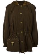 Moschino Vintage Bag Detail Coat, Women's, Size: Large, Brown
