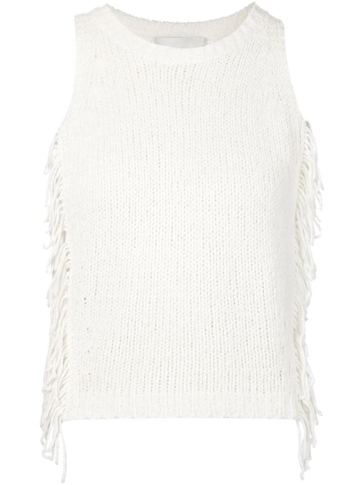 3.1 Phillip Lim Fringed Knit Top