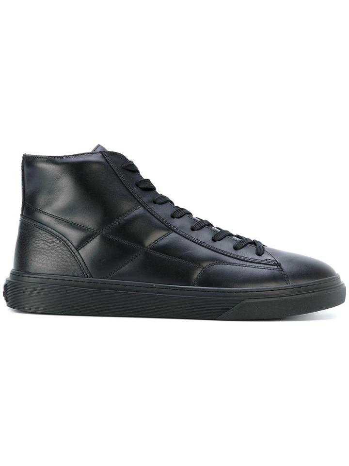 Hogan Hi-top Lace Up Sneakers - Black