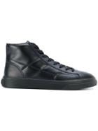 Hogan Hi-top Lace Up Sneakers - Black