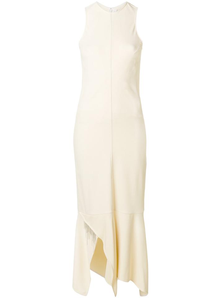 Victoria Beckham Asymmetric Fitted Dress - Nude & Neutrals