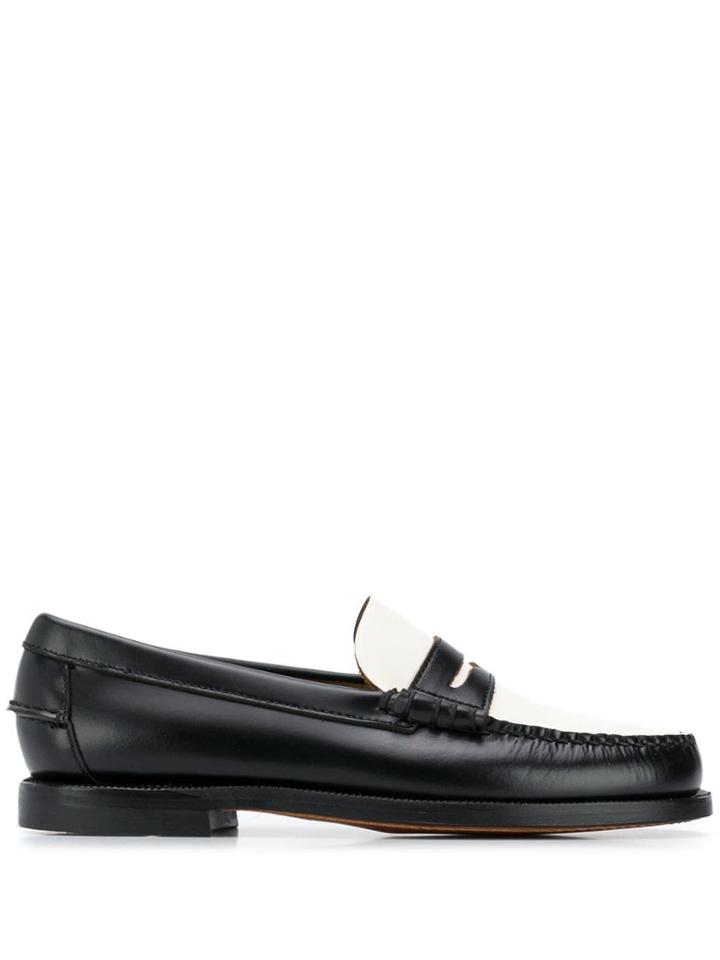 Sebago Slip-on Contrast Loafers - Black