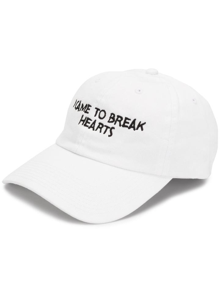 Nasaseasons Embroidered Quote Baseball Cap - White