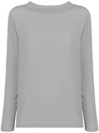 Fabiana Filippi Ribbed Neck Blouse - Nude & Neutrals