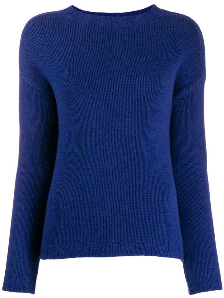 Aragona Round Neck Jumper - Blue